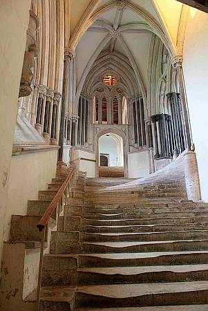 Wells Cathedral - Stairs to the Chapter House